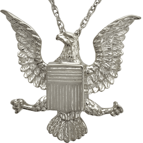 Military Eagle Cremation Pendant